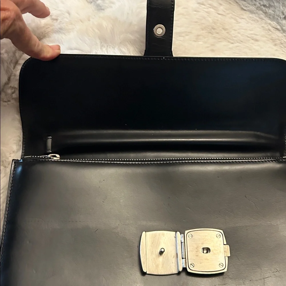Dunhill Black Leather clutch with wallet